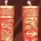 Candle Supplies Phoenix - 結婚式用品、お祝いの赤い蝋の装飾、龍と鳳凰のキャンドル