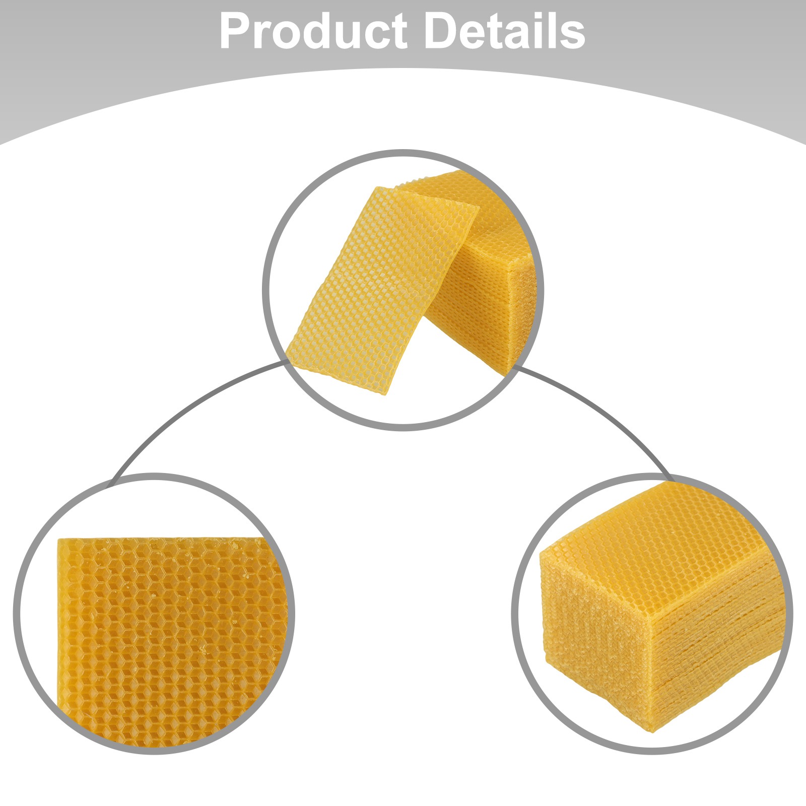 Candle Supplies Beeswax - 蜜蝋シート 蜂の巣礎用 30枚入りパック クラフトやキャンドル作りに 蜂養殖家のための必須用品