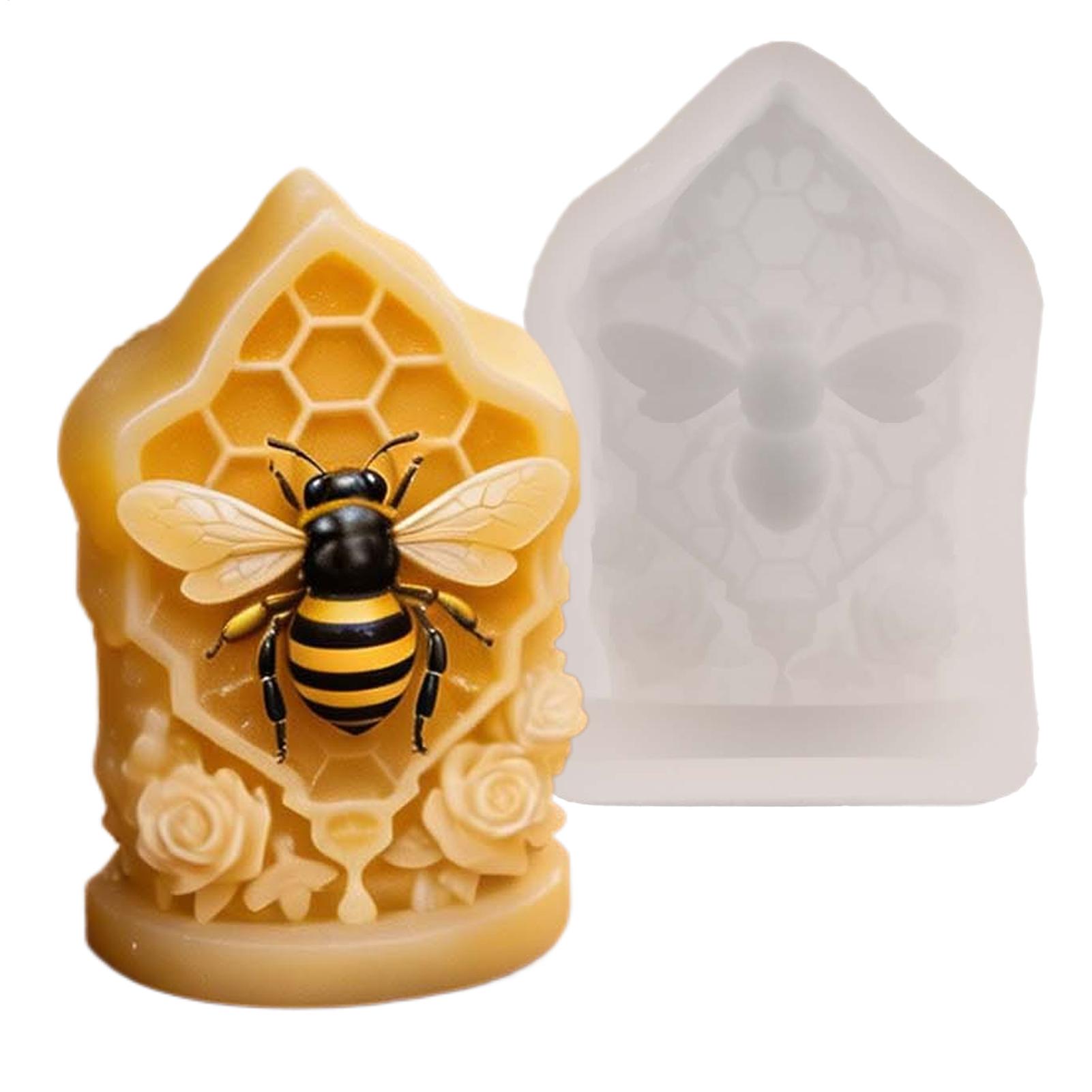 Candle Supplies Beeswax - ハニカムシリコンモールド 3D ハニカム型 蜜蝋モールド 簡単リリース クラフト用品