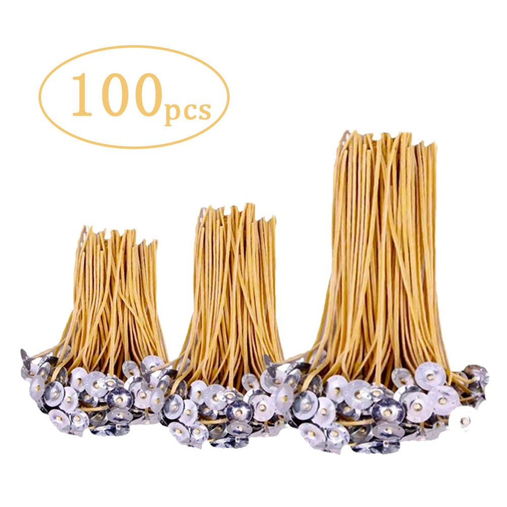 Candle Supplies Beeswax - 100 個の蜜蝋キャンドル芯 9-20 センチメートル 100% 天然蜜蝋芯キャンドルステッカー