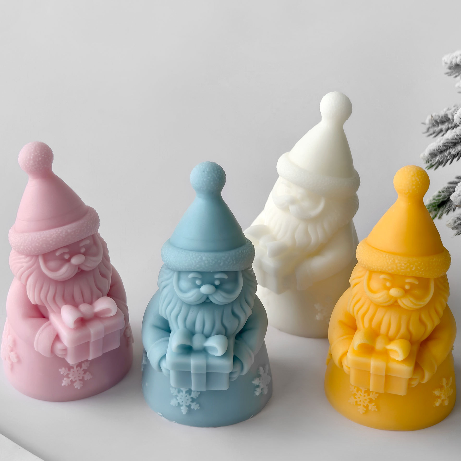サンタクロースギフトボックスシリコーン型手作りアロマキャンド - Candle Supplies Storage のレビューと価格