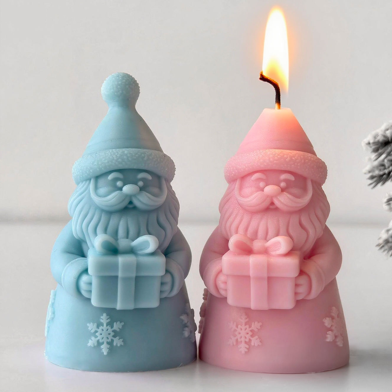 サンタクロースギフトボックスシリコーン型手作りアロマキャンド - Candle Supplies Storage のレビューと価格