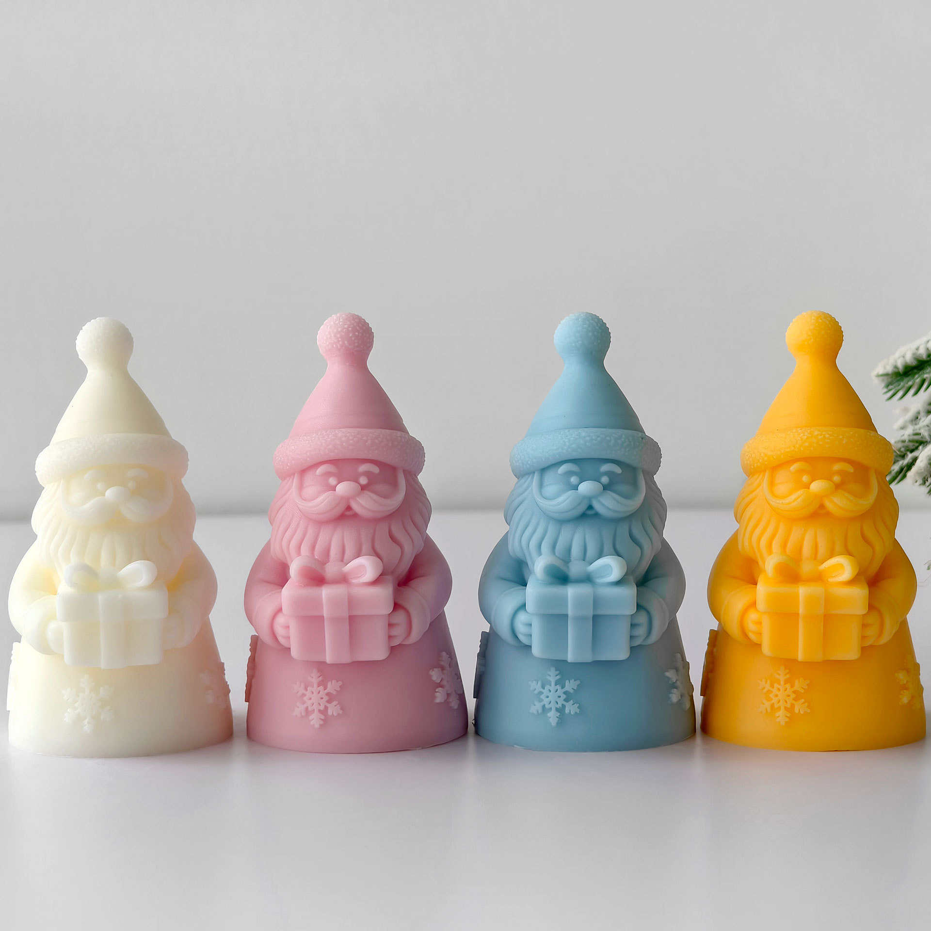サンタクロースギフトボックスシリコーン型手作りアロマキャンド - Candle Supplies Storage のレビューと価格
