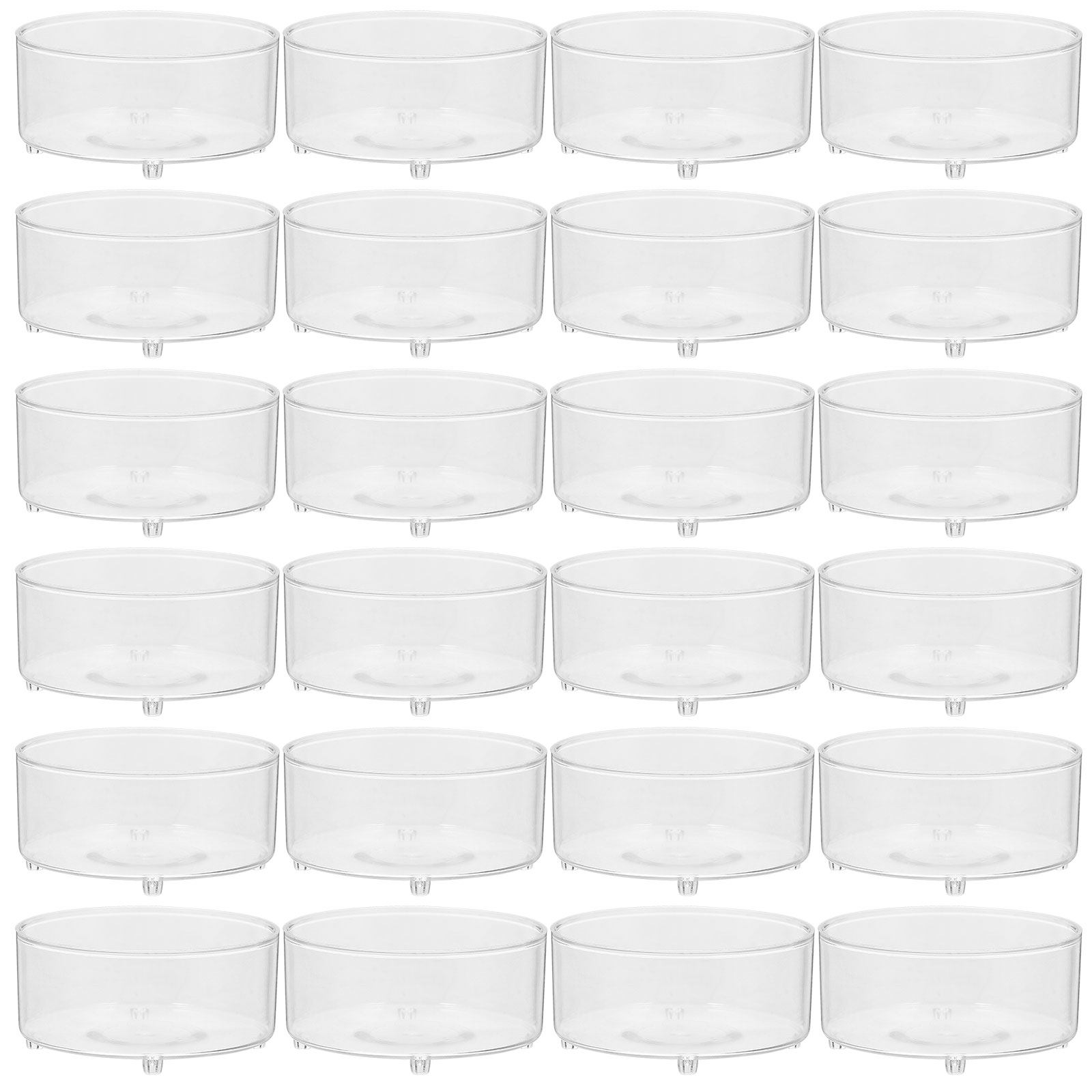ティーライトキャンドル用プラスチックカップ50個セット 透明 - Candle Supply のレビューと価格