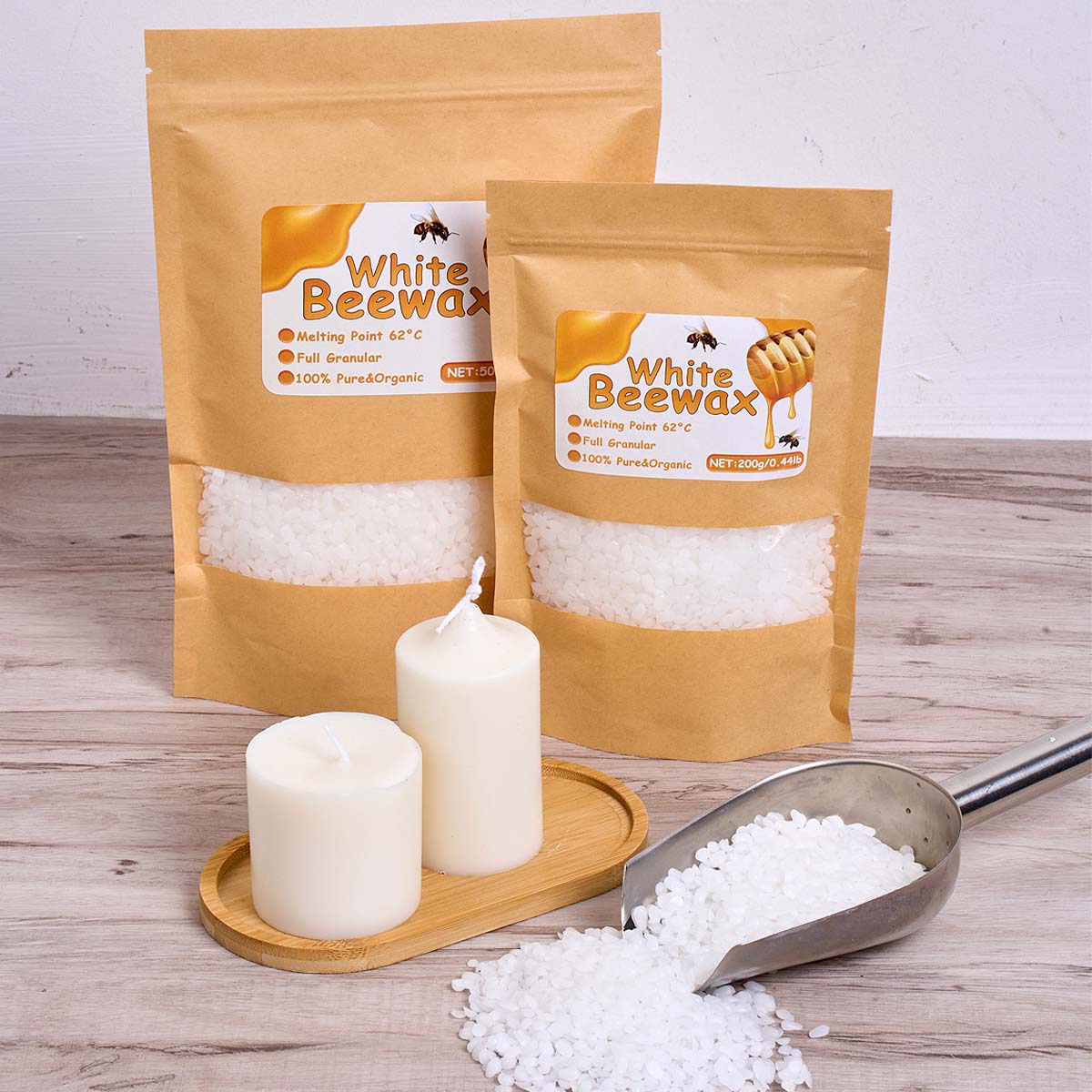 1000 グラム白蜜蝋 DIY キャンドル作成材料純粋な天然 - Candle Supplies Beeswax のレビューと価格