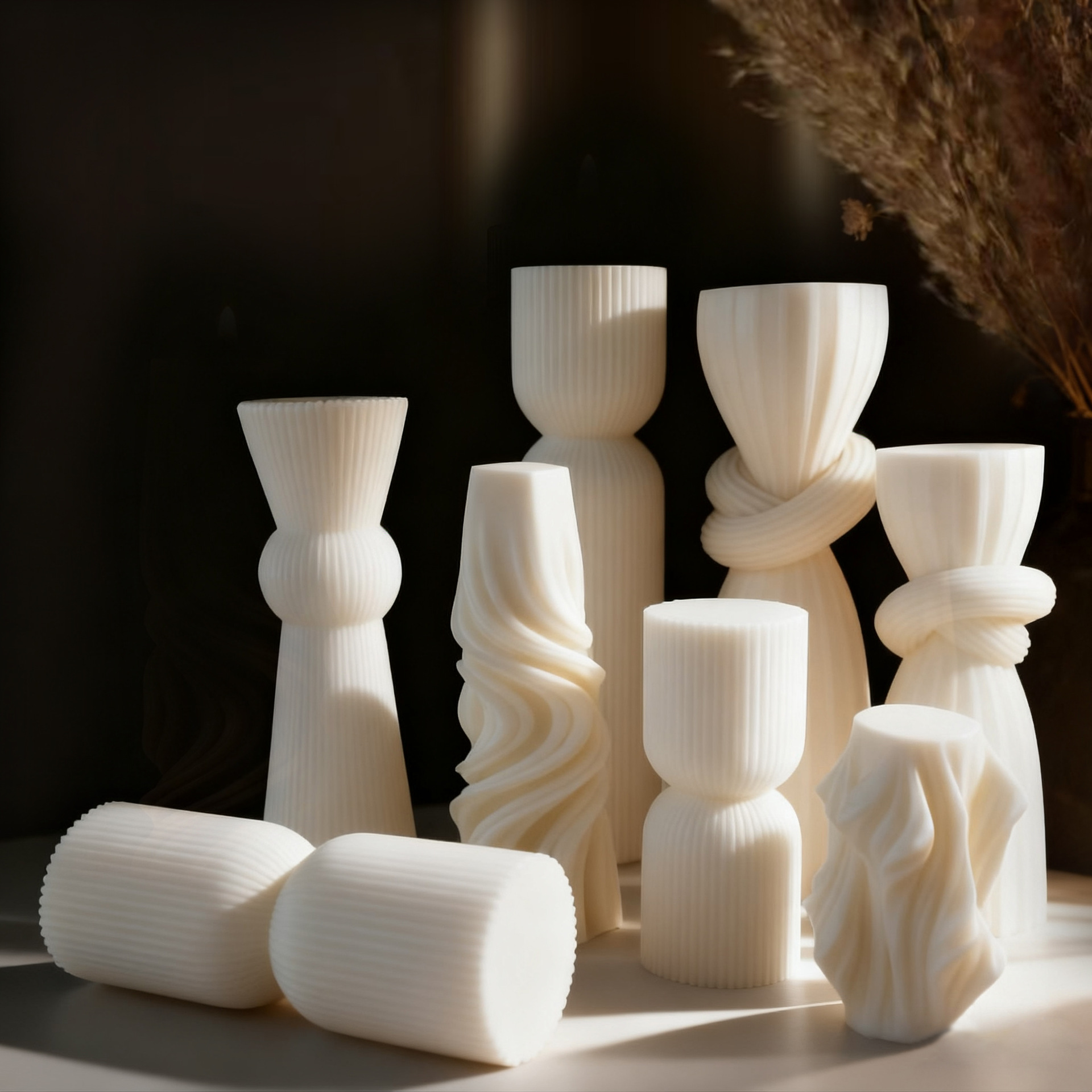 北欧ミニマリストホワイト香りのキャンドル雰囲気ホームデコレー - Candle Supplies Free Shipping のレビューと価格
