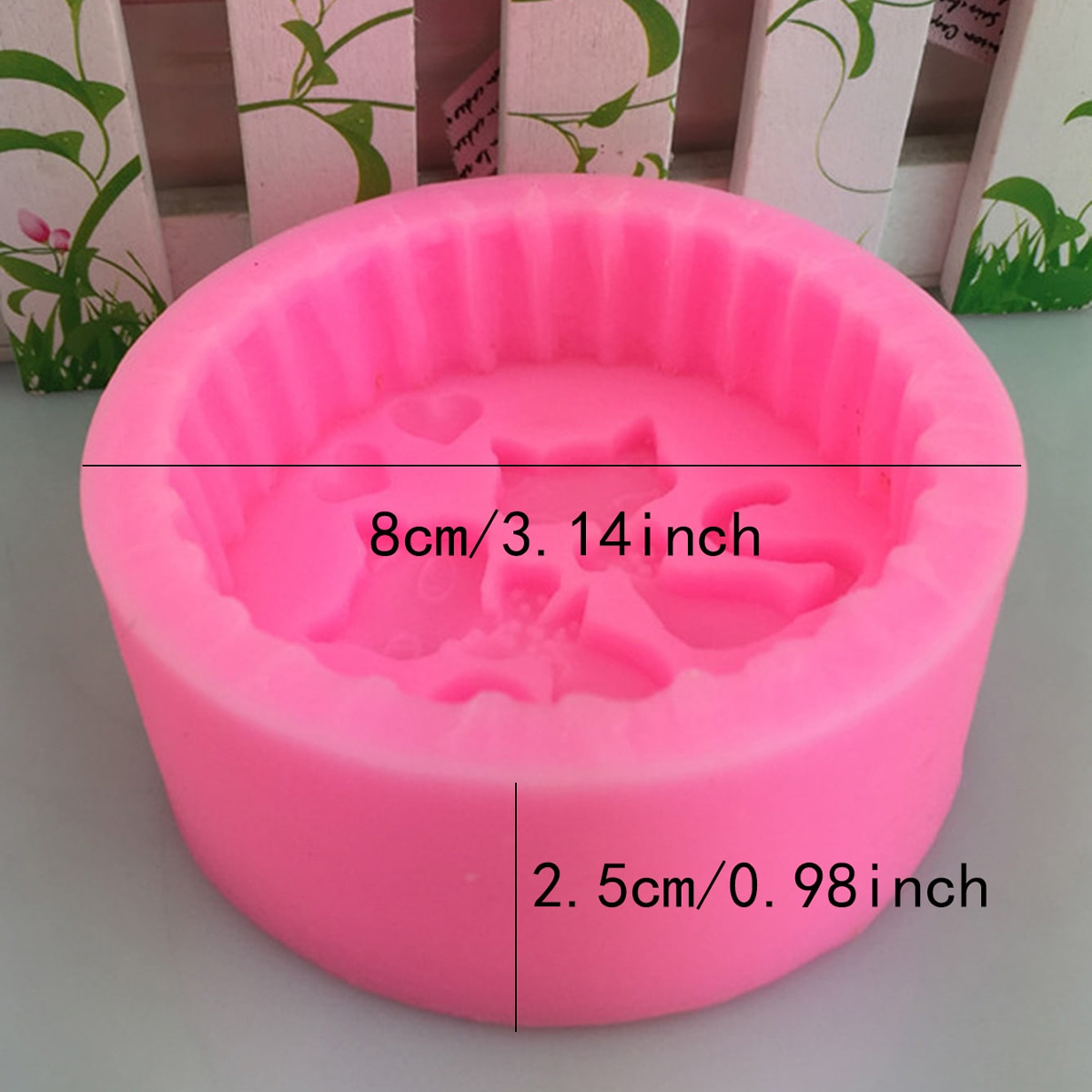 1ピースシリコン製猫型石鹸型 - 丸型DIYキャンドル作成型 - Candle Supplies Storage のレビューと価格