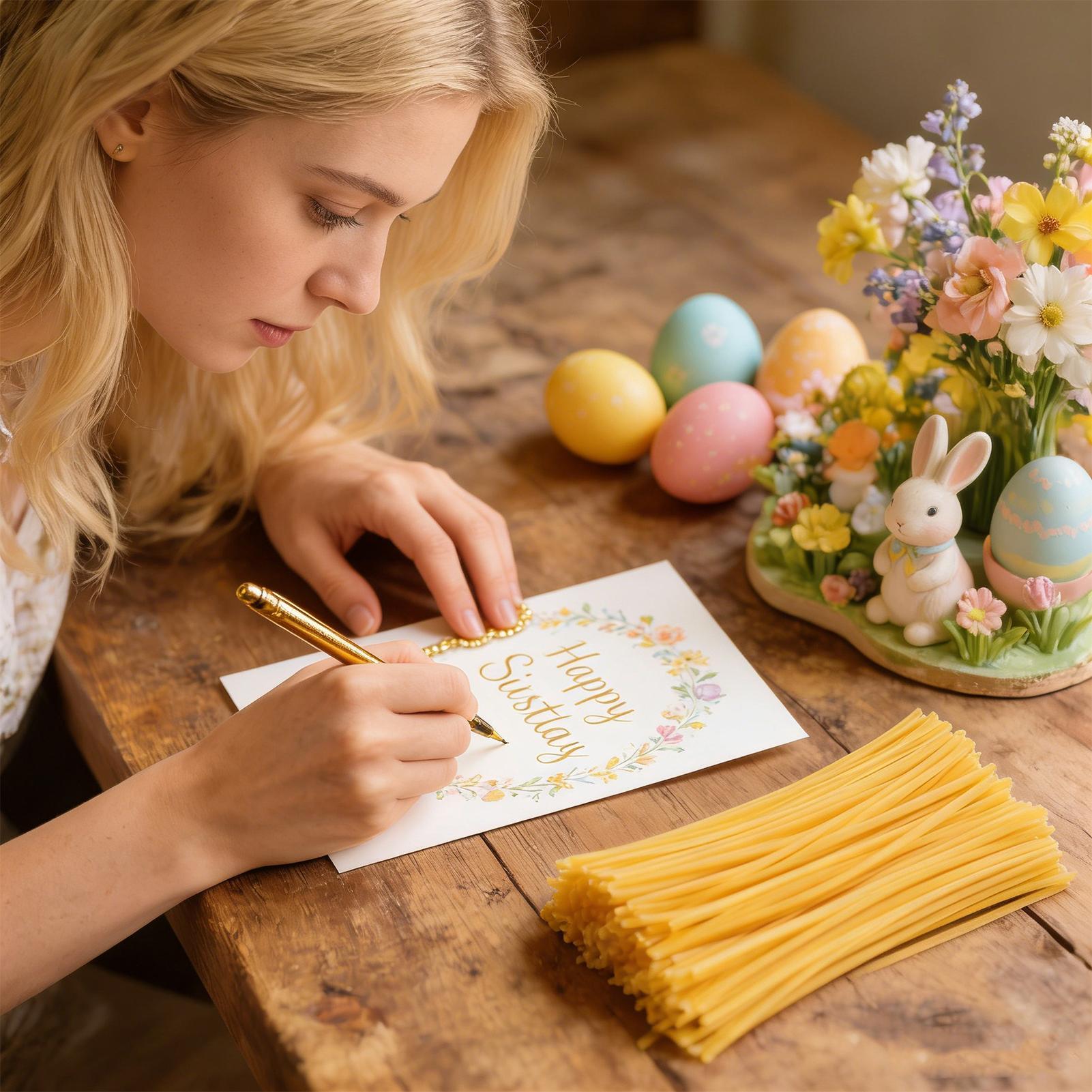 卵デコレーション用蜜蝋スティック120本 イースターアート用 - Candle Supplies Beeswax のレビューと価格