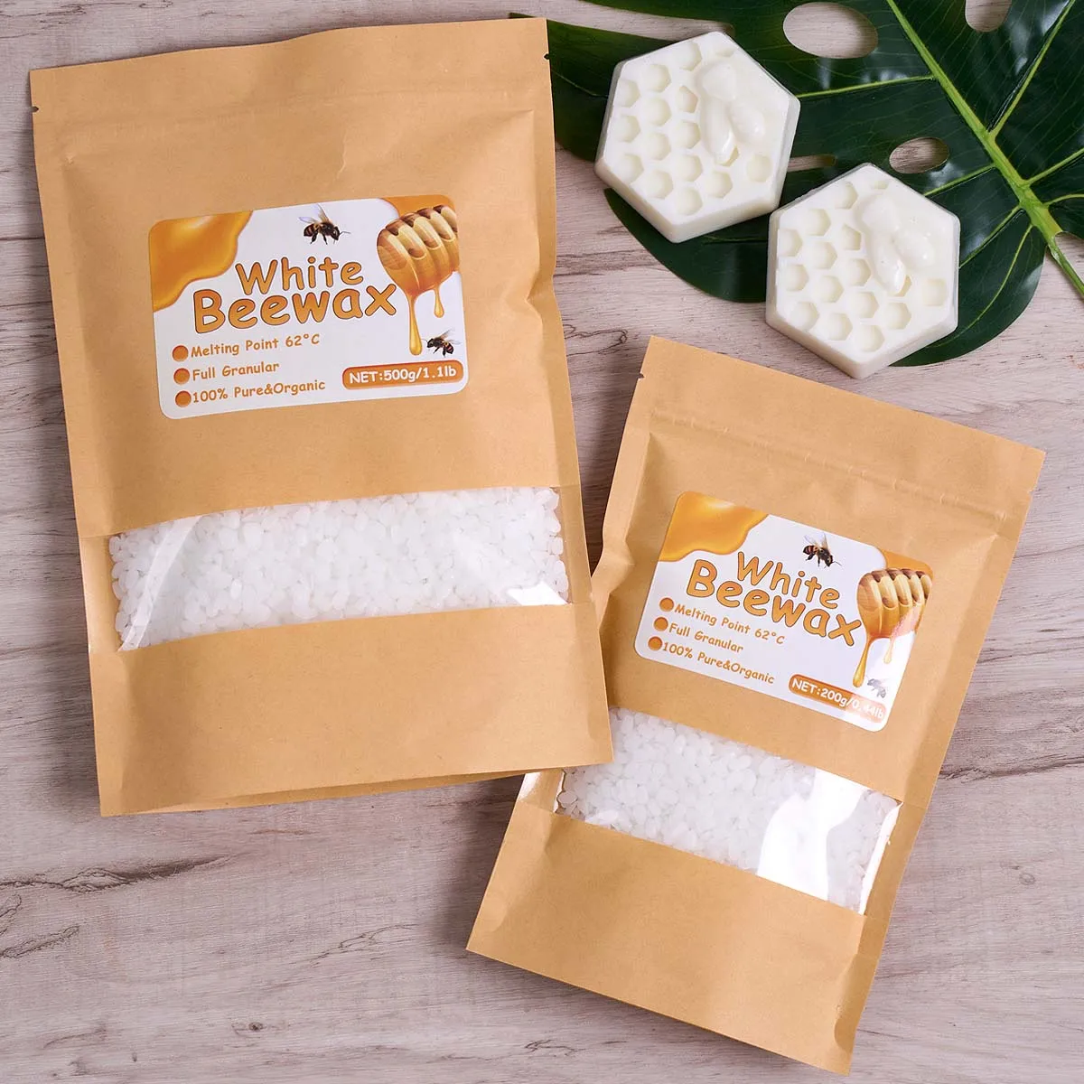 500 グラム白蜜蝋 DIY キャンドル作り材料純粋な天然粒 - Candle Supplies Beeswax のレビューと価格