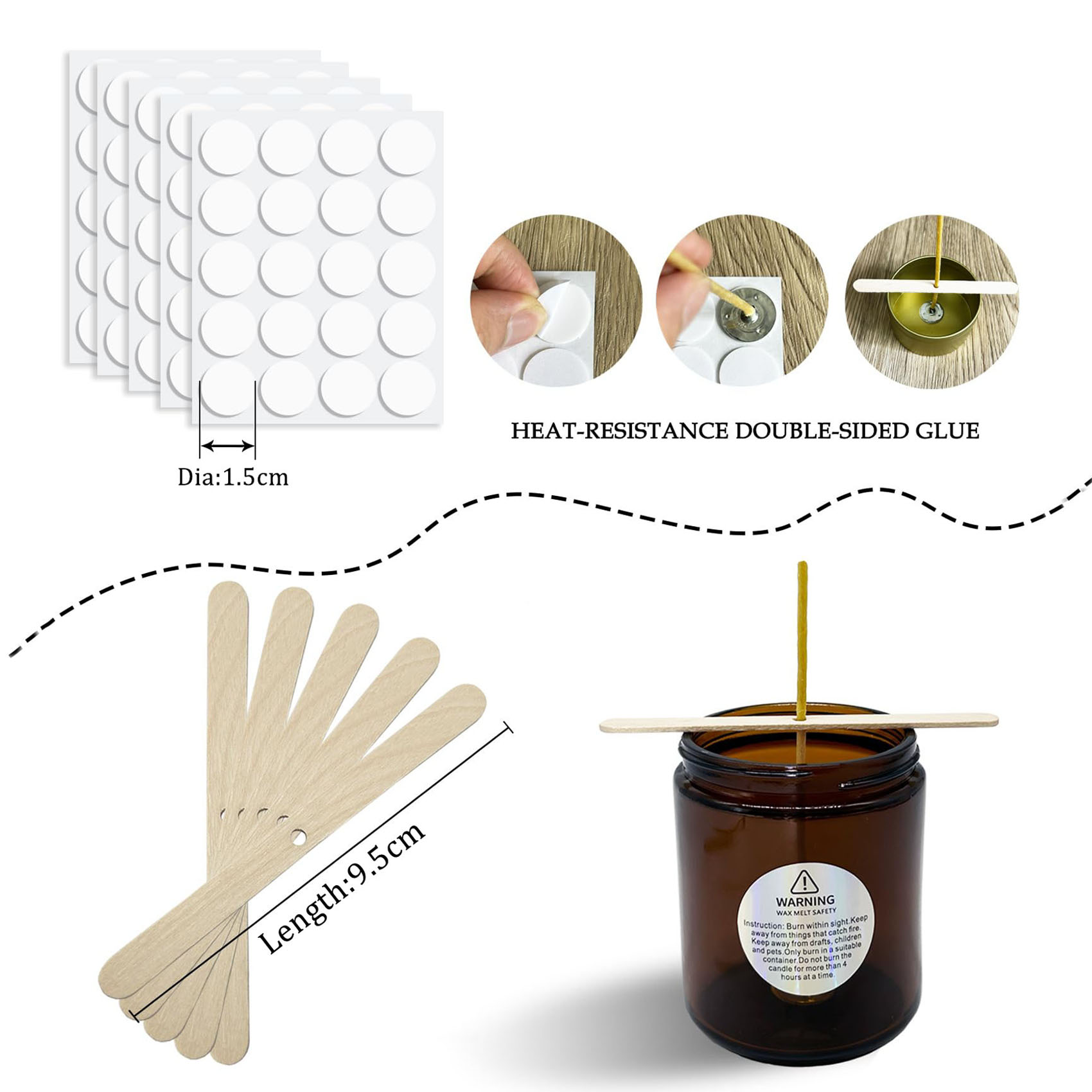 100 個の蜜蝋キャンドル芯 9-20 センチメートル 10 - Candle Supplies Beeswax のレビューと価格