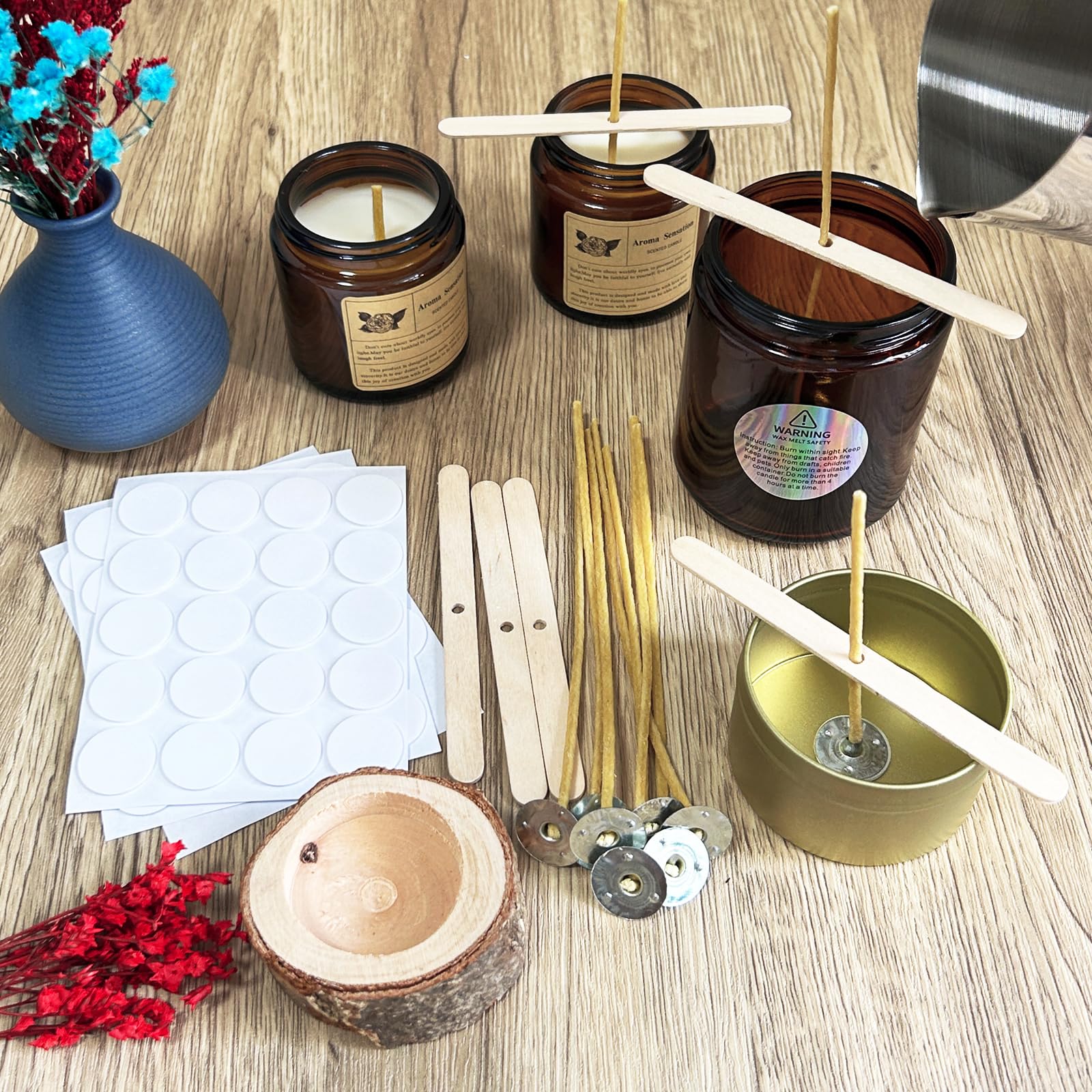 100 個の蜜蝋キャンドル芯 9-20 センチメートル 10 - Candle Supplies Beeswax のレビューと価格