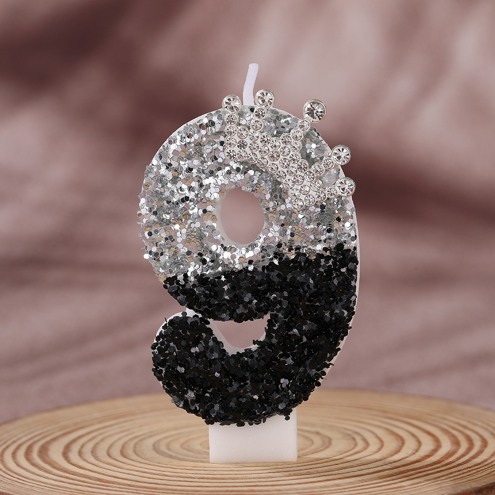 ブラックシルバーグラデーションクラウン手作りDIYデジタルキ - Candle Supply のレビューと価格